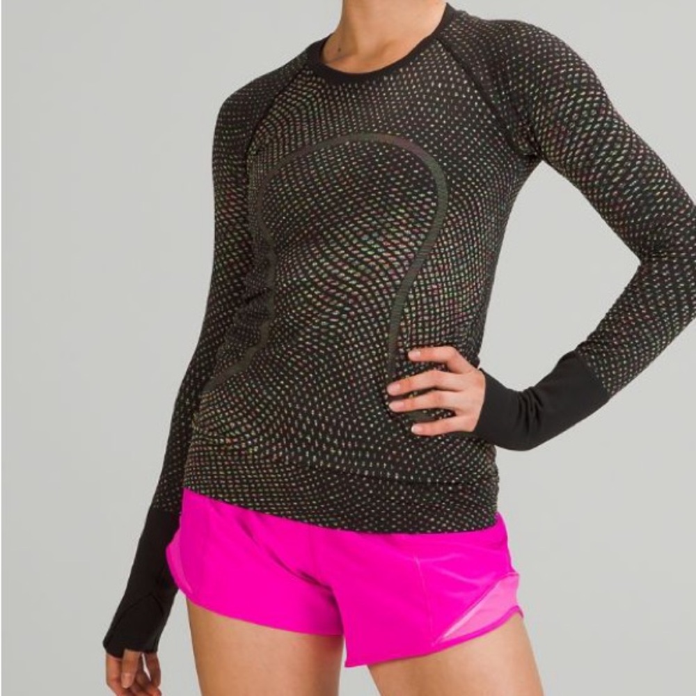 lululemon athletica Black Long Sleeve Seamless Top